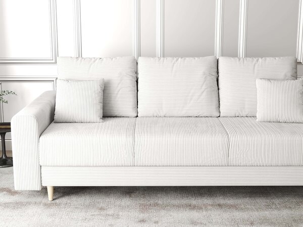 Canapea extensibilă dumonde cu ladă de depozitare Kronos Zoom Crem 210x100 cm