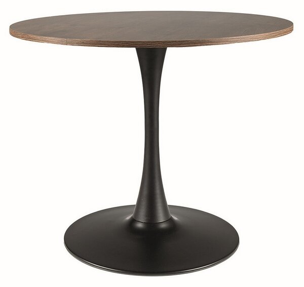 Masa AMADEO II, nuc/negru mat, 90x76 cm