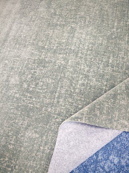 Covor Belgian, Model Fargo 71501 040 Verde Salvie - Design Uni, Fir Scurt 7 mm, Antialergic 80 x 150, Dreptunghi