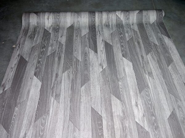 Linoleum Model Hungarian 990, Latime 200 cm, Gri 200 x 400