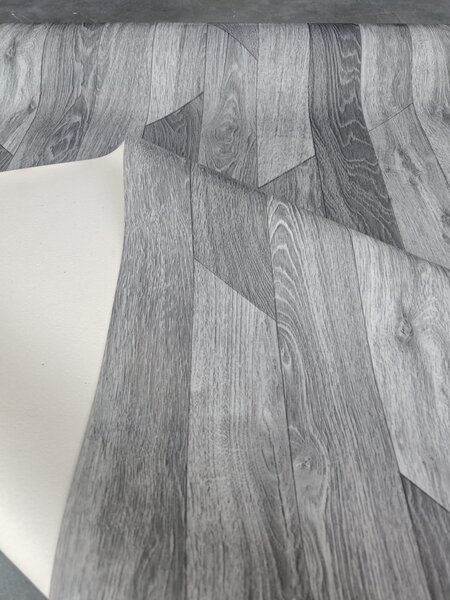 Linoleum Model Hungarian 990, Latime 200 cm, Gri 200 x 400