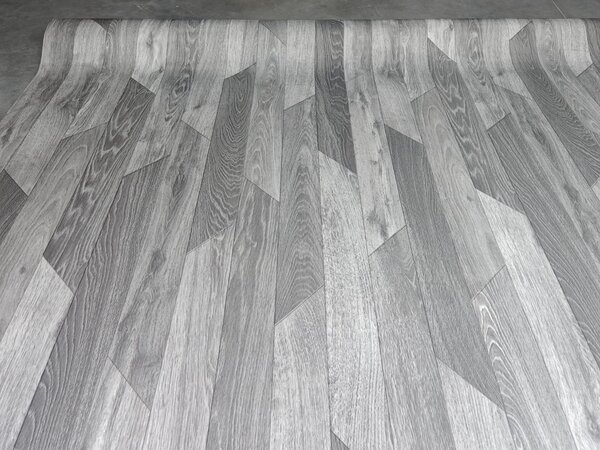 Linoleum Model Hungarian 990, Latime 200 cm, Gri 200 x 400