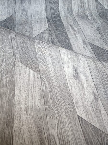 Linoleum Model Hungarian 990, Latime 200 cm, Gri 200 x 400