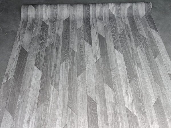 Linoleum Model Hungarian 990, Latime 200 cm, Gri 200 x 400