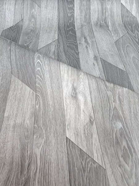 Linoleum Model Hungarian 990, Latime 200 cm, Gri 200 x 400