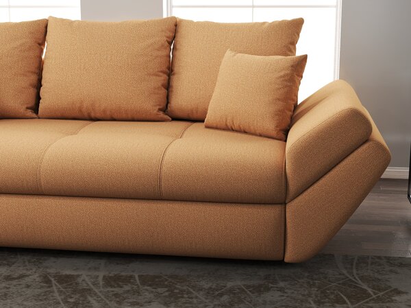 Canapea extensibilă dumonde cu ladă de depozitare Loana Enjoy Mango 250x100 cm