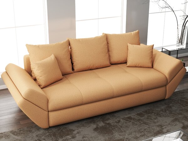 Canapea extensibilă dumonde cu ladă de depozitare Loana Enjoy Mango 250x100 cm