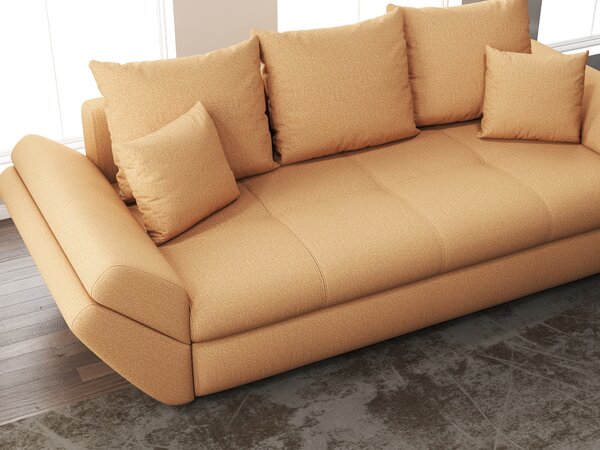 Canapea extensibilă dumonde cu ladă de depozitare Loana Enjoy Mango 250x100 cm