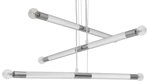 Lustră pe cablu BASTONE WHITE 6xE14/40W/230V