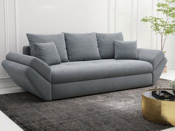 Canapea extensibilă dumonde cu ladă de depozitare Loana Zoom Grey 250x100 cm