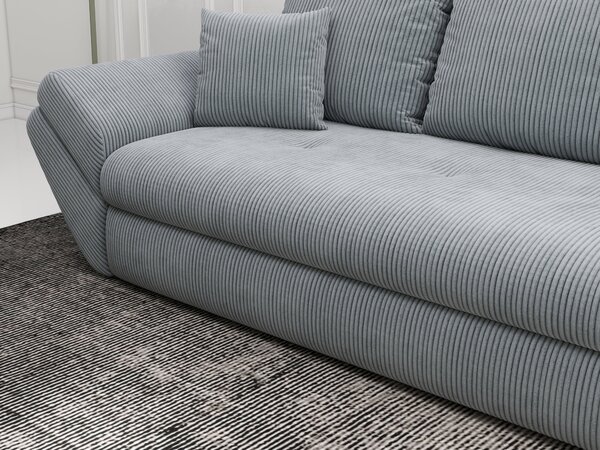 Canapea extensibilă dumonde cu ladă de depozitare Loana Zoom Grey 250x100 cm