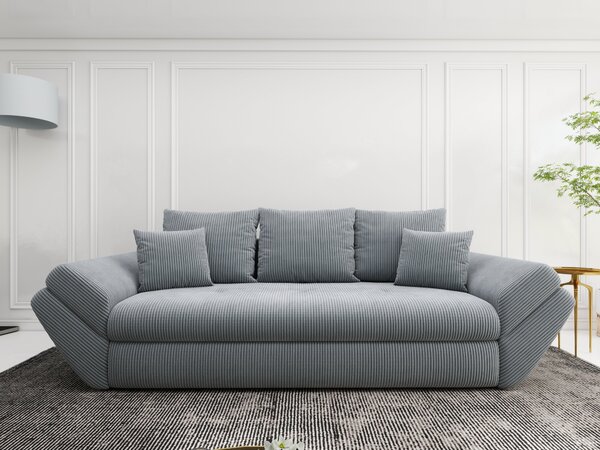 Canapea extensibilă dumonde cu ladă de depozitare Loana Zoom Grey 250x100 cm