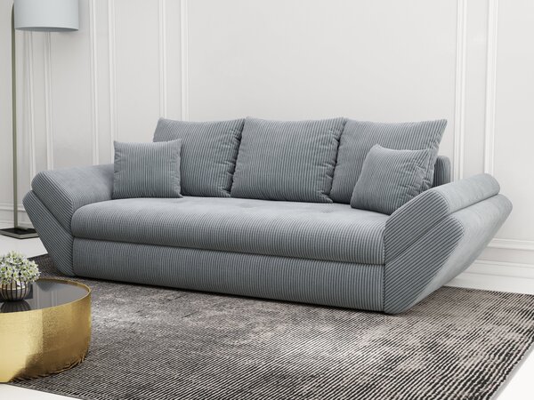 Canapea extensibilă dumonde cu ladă de depozitare Loana Zoom Grey 250x100 cm