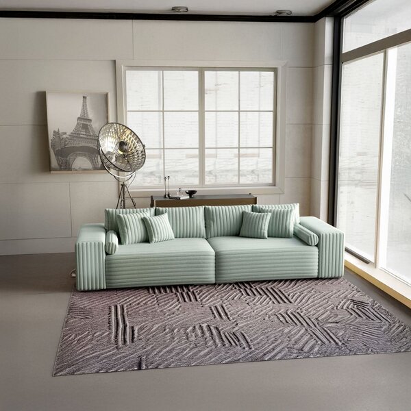 Canapea extensibilă dumonde cu ladă de depozitare Marbela Ambience Mint XXL 295x120 cm