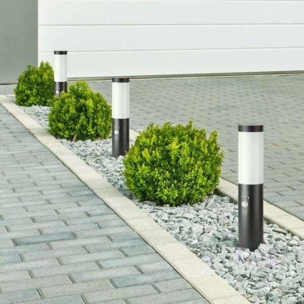 Lampă de exterior cu senzor 1xE27/60W/230V IP44 45cm antracit