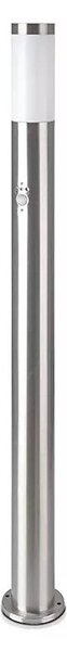 Lampă de exterior cu senzor 1xE27/60W/230V IP44 110cm crom mat