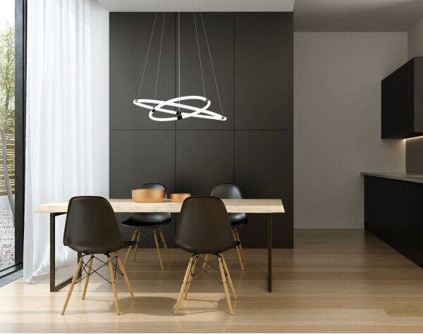 Eglo 39839 - Lustră LED BANDERILLAS, suspendată pe cablu, LED/22W/230V