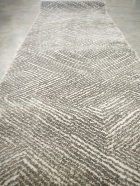 Traversa Hol, Model Opus 54355 670, Latime 100 cm, Festonata, Gri 100 x 400