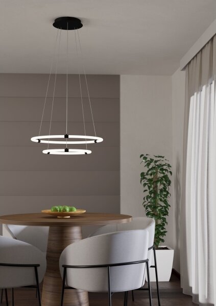 Eglo 39839 - Lustră LED BANDERILLAS, suspendată pe cablu, LED/22W/230V