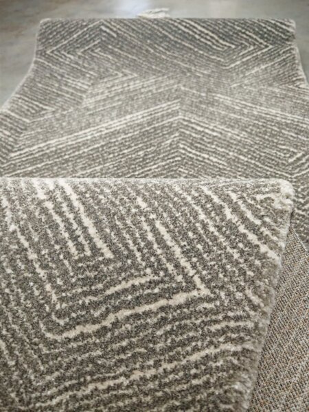 Traversa Hol, Model Opus 54355 670, Latime 100 cm, Festonata, Gri 100 x 400