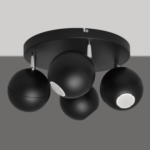 Spot LED MIDWAY 4xGU10/6,5W/230V negru