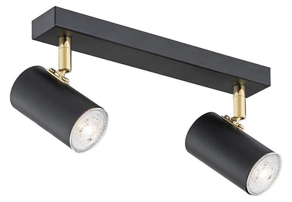 Spot Argon 0891 LAGOS 2xGU10/5W/230V negru/alămiu