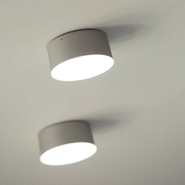 Plafonieră LED LED2 BUTTON LED/17W/230V argintie