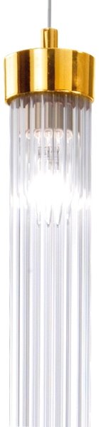 Lustră pe cablu RAGGIO 1xE14/25W/230V 24K aurie Kolarz 6009.30130