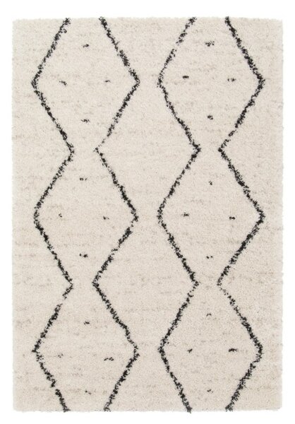 Covor Belgian Sufragerie Dormitor, Model Gent 51497 361 , Dreptunghiular, Crem Negru 160 x 230, Dreptunghi, Crem