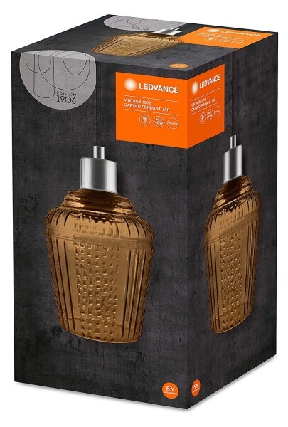 Lustră pe cablu JAR 1xE27/40W/230V portocalie Ledvance