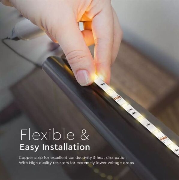 Bandă LED RGB 2x5m LED/4,8W/230V + telecomandă