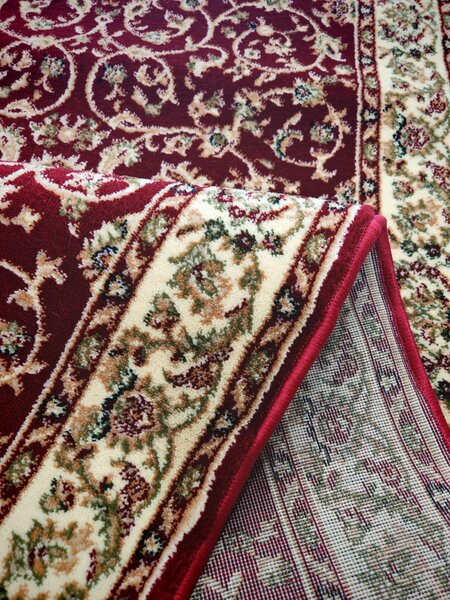 Traversa Hol, Model Clasic 1555 210, Festonata Latime 150 cm, Rosu 150 x 2500