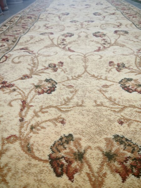 Traversa, Model Lotos 523 100, Festonata , Crem Bej, Latime 150 cm 150 x 200