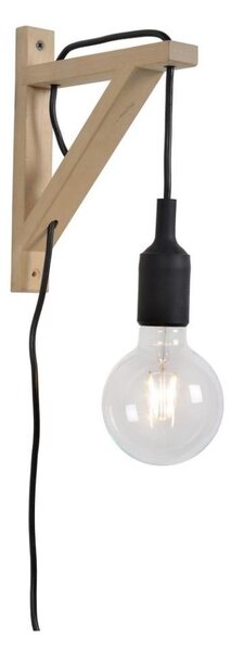 Aplică FIX WALL 1xE27/60W/230V neagră Lucide 08208/01/30