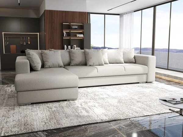 Colțar extensibil dumonde cu ladă de depozitare Gloria Enjoy Beige 320x183 cm