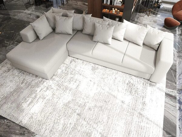 Colțar extensibil dumonde cu ladă de depozitare Gloria Enjoy Beige 320x183 cm