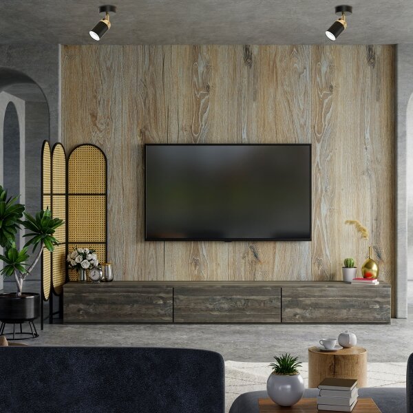 Spot RENO 1xGU10/60W/230V negru/auriu