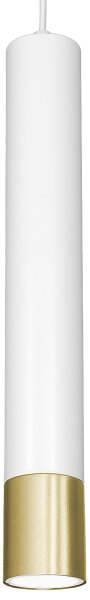 Lustră pe cablu NEST 1xGU10/8W/230V albă/aurie