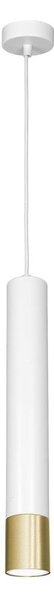 Lustră pe cablu NEST 1xGU10/8W/230V albă/aurie