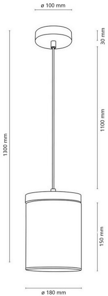 Lustră pe cablu Spot-Light 161859151 MONSUN 1xE27/60W/230V pin