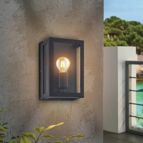 Aplică de exterior cu senzor ALAMONTE 1xE27/60W/230V IP44 Eglo 99587
