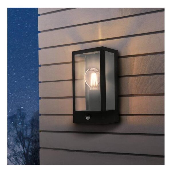 Aplică de exterior cu senzor ALAMONTE 1xE27/60W/230V IP44 Eglo 99587