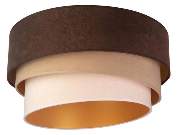 Plafonieră Duolla DEVON 1xE27/40W/230V d. 45 cm maro/bej