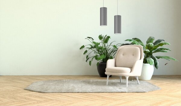 Lustră pe cablu ZIK 1xE27/40W/230V gri