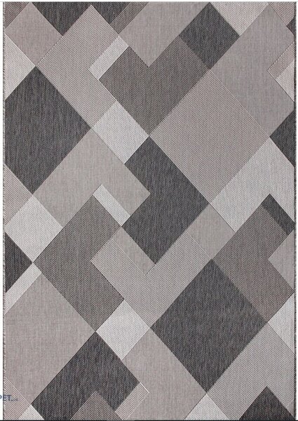 Covor Bucatarie, Model Iuta, Lineo A906 K708 Gri Dreptunghi, 80x150