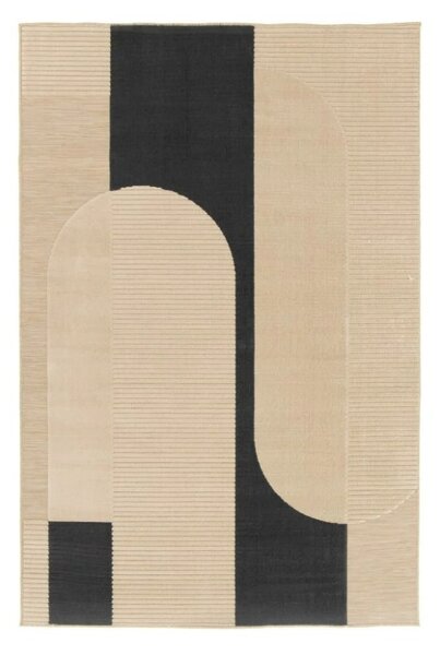 Covor Belgian, Rio 24503 352, Bej Negru, 160x230 cm 160 x 230