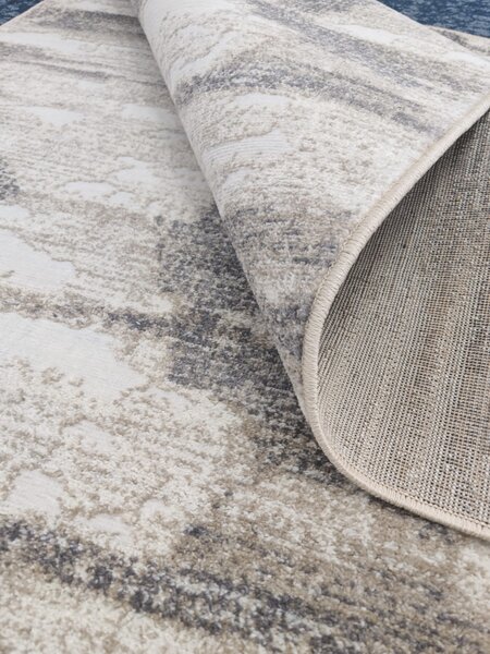 Covor Sufragerie Dormitor, Model Elma El002 106, Gri Bej 80x150
