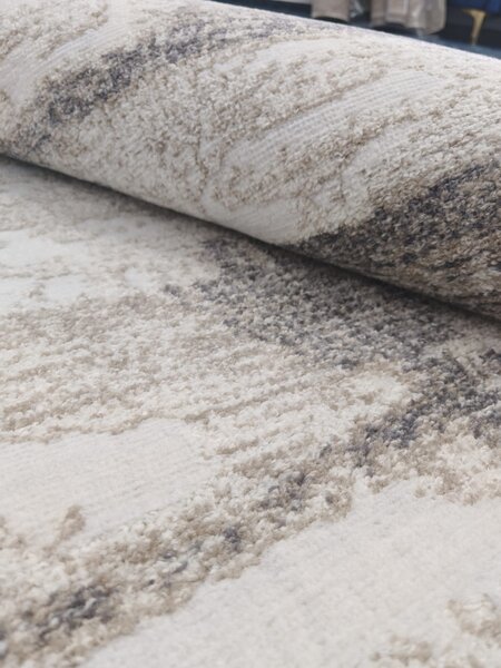 Covor Sufragerie Dormitor, Model Elma El002 106, Gri Bej 80x150