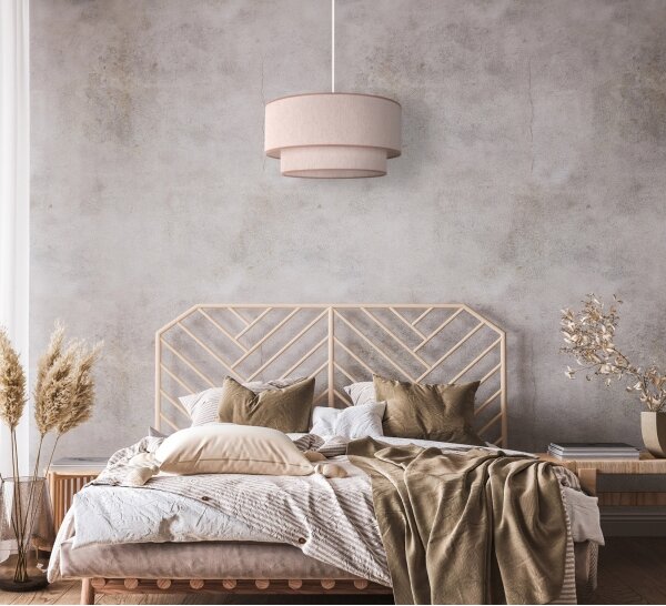 Lustră pe cablu Duolla BOHO 1xE27/40W/230V d. 45 cm bej