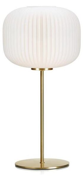 Lampă de masă Markslöjd 107819 SOBER 1xE27/60W/230V albă/alamă